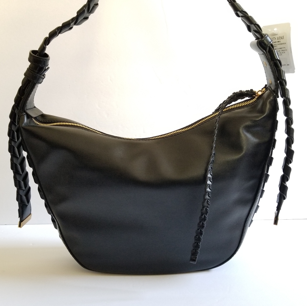 Stella McCartney Braided Hobo Shoulder Bag Black - Picture 12 of 12